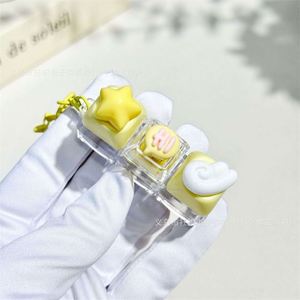 Accessoires Kawaii en forme d'étoile, 4 touches, chat à pois, capuchon de clavier mécanique, ornement, porte-clés, pendentif pour décoration - Product Image 3