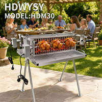 Gewerblicher Edelstahl-Drehspießmotor, elektrischer AC-Grillspießantrieb für Outdoor-Grills