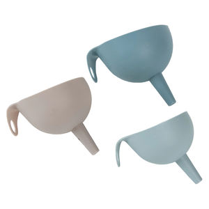 ชุดกรวยซิลิโคน3ชิ้นทำจากพลาสติกเกรดอาหารอย่างยั่งยืนสำหรับผงของแข็งเหลว - Product Image 3