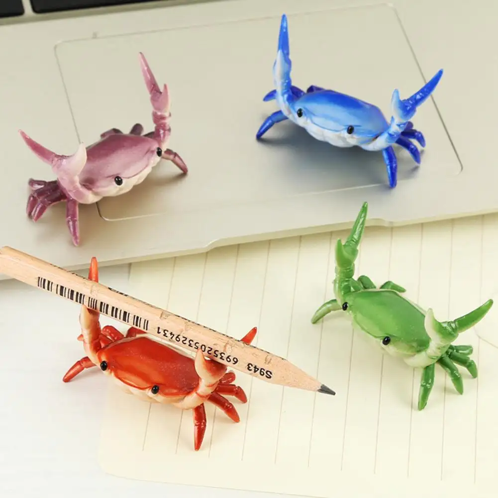 Wholesales Creative Cute Crab Pen Holder Weightlifting Crabs PenホルダーBracket Storage Rack Gift Stationery