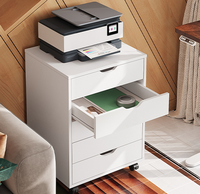 Meuble de bureau moderne en bois MDF Tiroir mobile Armoire de stockage de fichiers modulaire pour bureau