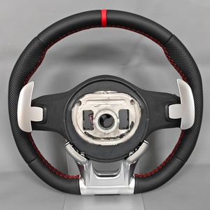 Volant en cuir véritable de luxe pour <span class=keywords><strong>Mercedes</strong></span> Benz W221 W238 W253 W447 W463 W639 C43 C63 C63S - Product Image 6