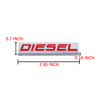 Emblème de voiture DIESEL 3D en métal personnalisé, autocollant amusant, 1 an, accessoires extérieurs pour camion tout-terrain, moto, automobile