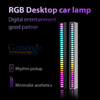 Barre lumineuse LED musicale RGB à commande sonore, veilleuse d'ambiance, bâton lumineux LED rythmique contrôlé par application