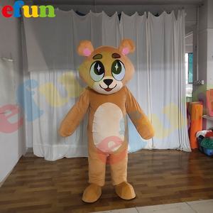 Efun MOQ 1 PC personalizado traje de <span class=keywords><strong>Mascota</strong></span> de ratón de dibujos animados lindo <span class=keywords><strong>mascota</strong></span> de ratón marrón para gran evento Fiesta de adultos - Product Image 2