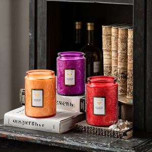Bougie parfumée artisanale BYME Extra Large Relief Cup en cire de soja, sans fumée, pour Thanksgiving, Halloween, Noël, décoration intérieure, bars - Product Image 3