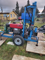 Machine de forage de puits d'eau de 100m à 200m de profondeur, équipée d'un moteur diesel