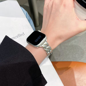 <span class=keywords><strong>Bracelet</strong></span> de montre à maillons cubains en métal gagnant-gagnant pour <span class=keywords><strong>Apple</strong></span> <span class=keywords><strong>Watch</strong></span> Series 10 9 8 7 <span class=keywords><strong>SE</strong></span> <span class=keywords><strong>Bracelet</strong></span> de chaîne de luxe pour hommes femmes - Product Image 5