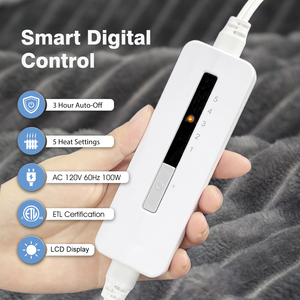 Manta Eléctrica Térmica con 5 Niveles de Temperatura, Tamaño Individual, para Cama - Product Image 4