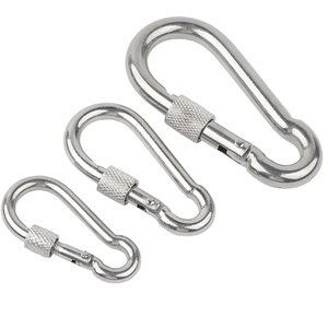 Sản phẩm kim loại chất lượng cao ODM mạ kẽm an toàn leo <span class=keywords><strong>Snap</strong></span> Vòng Carabiner với nhanh chóng liên kết khóa gian lận phần cứng Snaps - Product Image 4