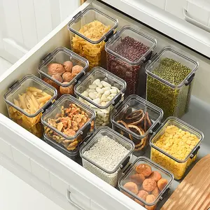 キッチン食品収納プラスチックボックスセット冷蔵庫用卸売高品質産業ゴールデンサプライヤー