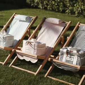 Chaises de plage simples réglables d'extérieur personnalisées Chaises longues de plage pour <span class=keywords><strong>piscine</strong></span>, camping et lounge avec oreiller - Product Image 5
