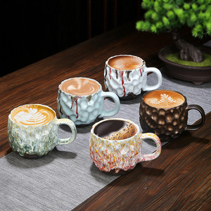 Taza de Café de Cerámica Estilo Japonés Vintage, Taza para Té, Leche, <span class=keywords><strong>Cerveza</strong></span>, Taza para Bebidas de Oficina y Hogar, Taza de Espresso - Product Image 1