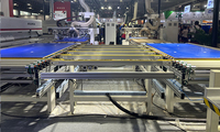 HUAHUA alta eficiencia 2 juegos de línea de máquina enrutadora CNC con solución inteligente de robot