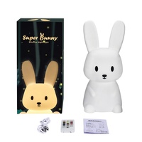 Veilleuse LED télécommandée pour enfants lampe de chambre apaisante blanc chaud coloré émission pépinière chambre maison