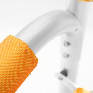 Sedia Pieghevole da Giardino e Spiaggia Medina Orange 47x57x80 in Alluminio per Campeggio, Pesca e Attività all'Aperto in Materiale Ferroso - Product Image 3