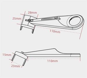 Outil de <span class=keywords><strong>nettoyage</strong></span> et d'entretien de chaîne de moto en ABS durable, anti-éclaboussures, nettoyeur, lubrifiant, distributeur d'huile pour chaîne de vélo - Product Image 4