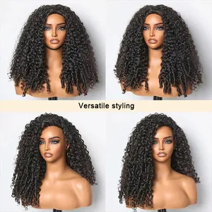 3 Human Hair Bundles Made <strong>Half</strong> <strong>Wig</strong> Burmese Curly Glueless Wear Go <strong>Half</strong> <strong>Wig</strong> With Elastic Drawstring Seamless Flip Over <strong>Wig</strong> - Product Image 5