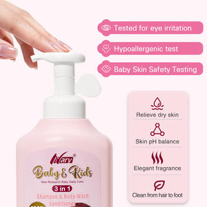 Nary Natural Organic Plants <span class=keywords><strong>Gel</strong></span> douche, shampoing et revitalisant 3 en 1 pour bébés et enfants 1200 ml Sans larmes Doux pour les peaux sensibles - Product Image 5