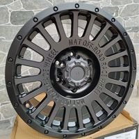 Jantes de course tout-terrain 17 pouces en alliage noir mat avec revêtement complet, PCD 139,7 mm, largeur 8,5, pour véhicules 4x4