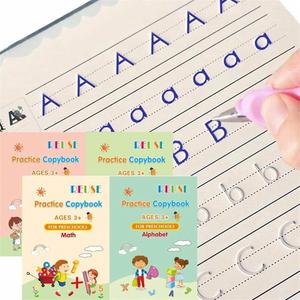 Cuaderno de Caligrafía Mágica Reutilizable con Ranuras, Personalizable, para Práctica de Escritura a Mano para Niños - Product Image 3