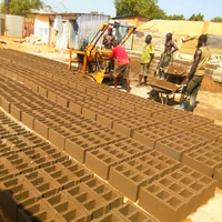 Prix de la machine à fabriquer des briques d'occasion en Ouganda pour la vente Machine à fabriquer des blocs Qmr4-45 Béton