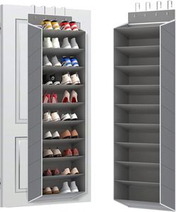 Foldable Over-the-Door <b>Shoe</b> Organizer with Large Deep Pockets Narrow <b>Shoe</b> Rack for Closet Use for Boots <b>Storage</b> - Product Image 4