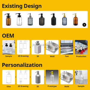 Distributeur de <span class=keywords><strong>savon</strong></span> en verre transparent Offre Spéciale pompe à lotion bouteille de lotion de <span class=keywords><strong>savon</strong></span> en verre <span class=keywords><strong>noir</strong></span> bouteilles de détergents vides bouteille en verre chaude - Product Image 3