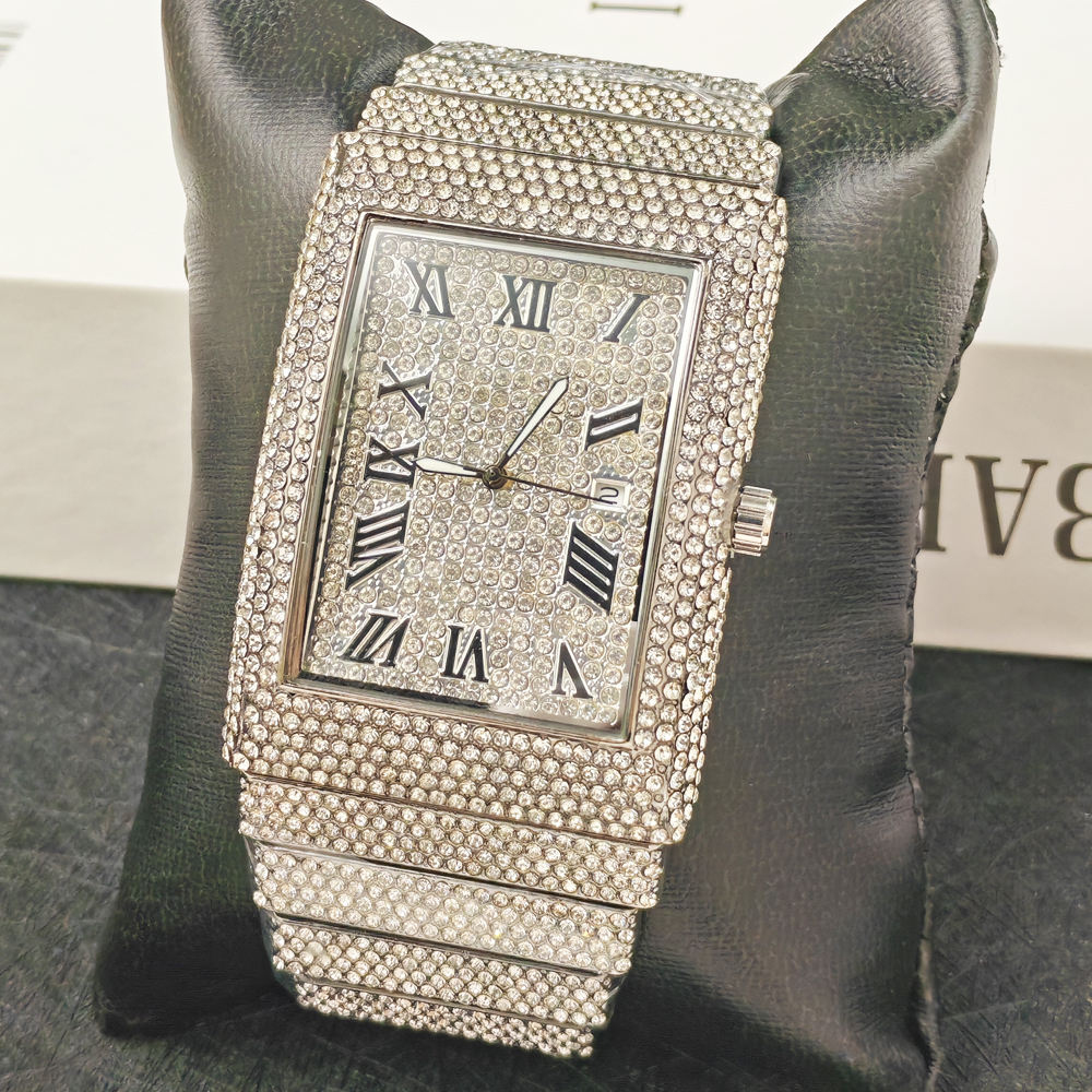 ICE STAR クロノグラフ ダイヤモンド風 ICE STAR クロノグラフ ダイヤモンド風 ICE STAR クロノグラフ