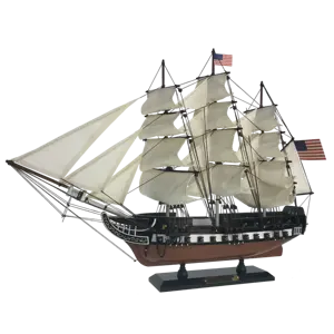 24 ''einzigartige Dekoration Geschenk Schiff USS CONST ITUTION Holz Segelboot Modell nautisch von hand gefertigt