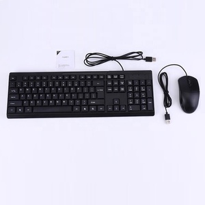 USB PC tastiera Mouse Set <span class=keywords><strong>Kit</strong></span> cablato Desktop tastiere Mouse per Computer portatile nero OEM tastiera Mouse per Computer - Product Image 1