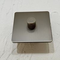 Prise universelle européenne française allemande 86 172 16A en acier inoxydable, panneau rétro nickel mat, interrupteur à bascule mural britannique