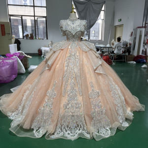 Elegante Vestido de Novia Moderno con Apliques de Encaje Estilo Princesa Francesa, Vestido de Novia con Cola para Mujer, Vestido de Novia XS102 - Product Image 2