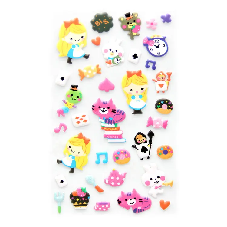 Shaped Self-adhesive For Puffy Kids Sticker