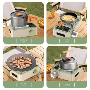 Nouvelle cuisinière à cassette 2026, équipement de cuisson extérieur, réchaud à <span class=keywords><strong>gaz</strong></span> portable pour <span class=keywords><strong>camping</strong></span>, compatible avec les cartouches de <span class=keywords><strong>gaz</strong></span> domestiques - Product Image 4