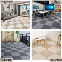 Self Adhesive Floor Carpet Tiles 30*30 cm Carpets and Rugs Anti Slip Peel and Stick Carpet Mat for Living Room