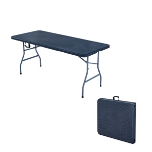 Juego de <span class=keywords><strong>Mesa</strong></span> de Comedor para 6 Personas con Sillas, para Exteriores, Color Negro, <span class=keywords><strong>Mesa</strong></span> de Reuniones para 30 Personas, <span class=keywords><strong>Mesa</strong></span> <span class=keywords><strong>Consola</strong></span> para Hotel - Product Image 4