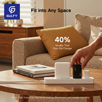 Chargeur mural rapide USB C USB-A PD 65W GaN pour ordinateur portable, tablette, iPhone, Android, vente en gros OEM
