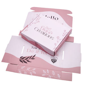 Boîtes d'emballage en carton de luxe pour hijab, boîtes d'expédition roses, emballage en carton ondulé, boîte d'expédition personnalisée avec logo pour les entreprises de sweats à capuche - Product Image 4