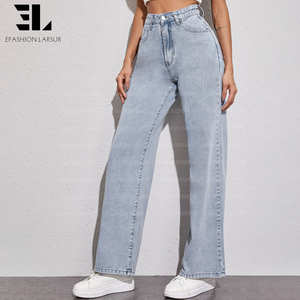 LARSUR Xintang Guangzhou China, Fabricante y Proveedor de Pantalones <span class=keywords><strong>Vaqueros</strong></span> de Mezclilla, Mayoristas, Jeans Clásicos Rectos para <span class=keywords><strong>Mujer</strong></span> - Product Image 5