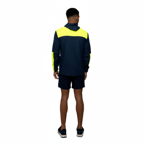 Chaqueta cortavientos de lona personalizada para hombre, con capucha, ligera, tecnológica, tallas grandes, cómoda, servicio OEM, logotipo frontal. - Product Image 1