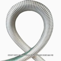 Tuyau d'aspiration en PTFE à vide total avec spirale en fil d'acier galvanisé, résistant à la corrosion, pour le transfert de produits chimiques
