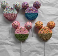 2cm 2.5cm 3cm 4cm Bonbons Sprinkles Style Faux Gâteau Boules pour Gâteau d'Anniversaire Décoration de Fête de Noël