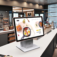 Tablette Android intelligente PT-16-3 de 15,6 pouces pour la commande de restaurant, paiement par contact, système de caisse POS avec imprimante intégrée