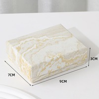Caja de Joyería Rectangular Rígida de Cartón Ecológica, Moderna y Elegante, con Logotipo Personalizado, para Joyas y Anillos, 7*9*3CM