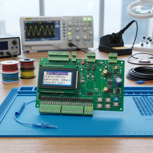 Carte de commande principale pour ascenseur commercial de passagers |   Carte de circuit imprimé (PCB) d'automatisation d'ascenseur avec protocole Modbus/CANopen - AD9000 - Product Image 1
