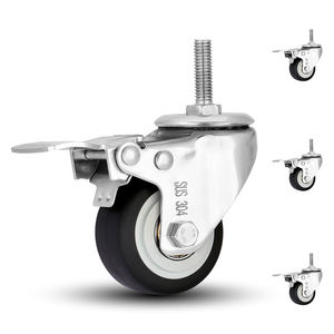 Rodízio TPR para serviço leve de 2 polegadas Rodízio industrial Rodízios de aço inoxidável para carrinho de roda giratória - Product Image 1