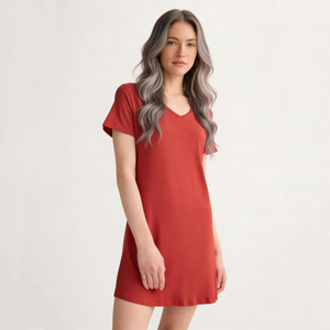 <span class=keywords><strong>Camicia</strong></span> <span class=keywords><strong>da</strong></span> <span class=keywords><strong>Notte</strong></span> Estiva Beefey per Donna, Leggera ed Elastica, Manica Corta, Traspirante, con Scollo a V - Product Image 2