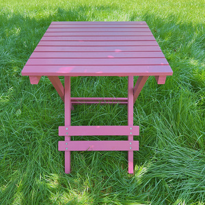 Chaise longue en <span class=keywords><strong>bois</strong></span> portable d'extérieur, chaise pliante en <span class=keywords><strong>toile</strong></span>, chaise de plage rose - Product Image 6