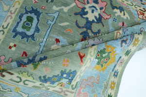 Alfombra de Lana Verde Salvia Hecha a Mano de Alta Calidad, Estilo Moderno, Tamaño Personalizado, Color Sólido, para Dormitorio, Lavable - Product Image 5